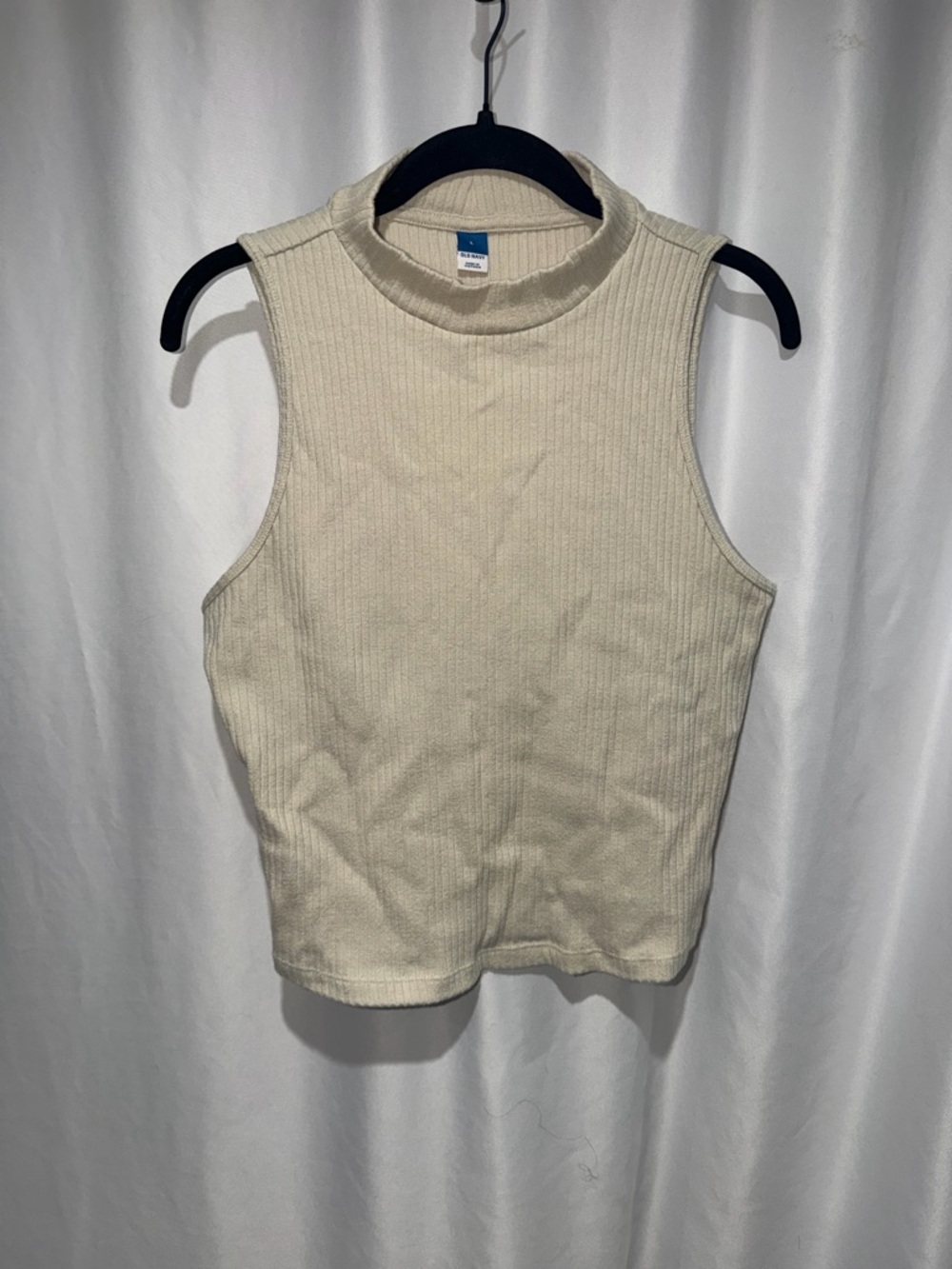 Old Navy Top Mock Neck Sleeveless Tank Top Cody Tee Wishbone L
